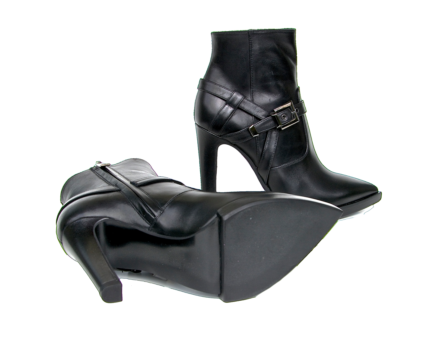 High heel Stiefeletten in schwarz