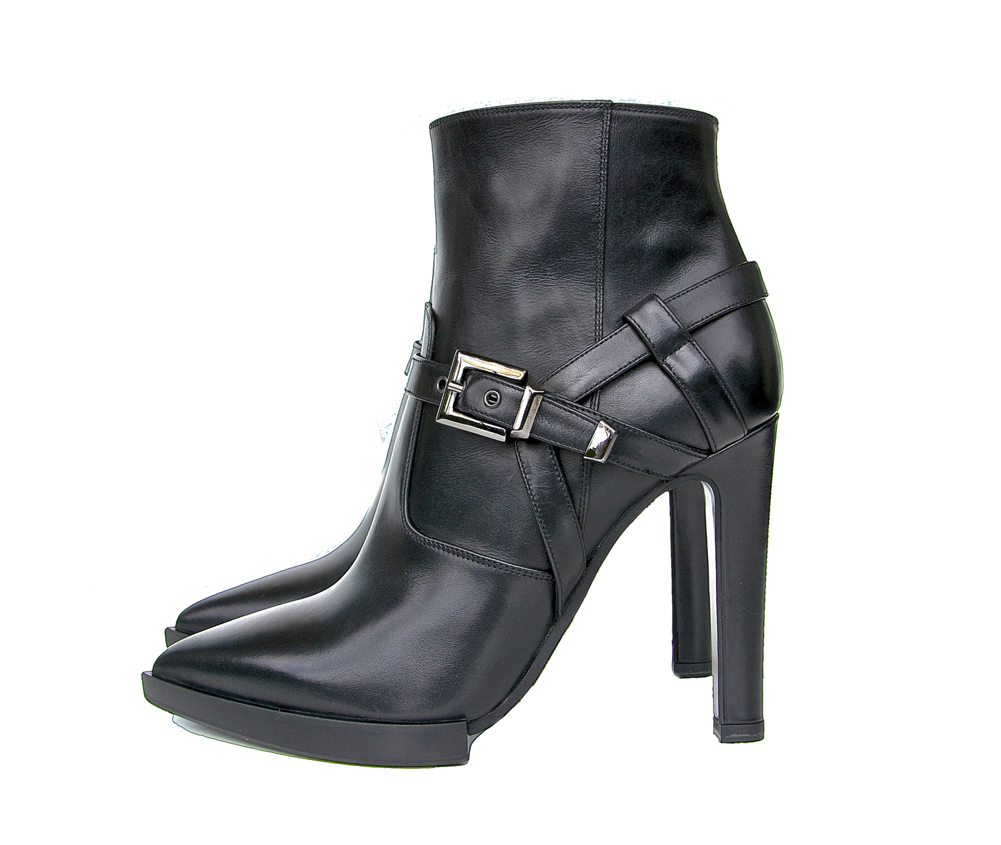 High heel Stiefeletten in schwarz