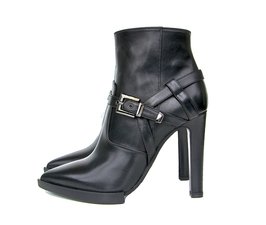 High heel Stiefeletten in schwarz