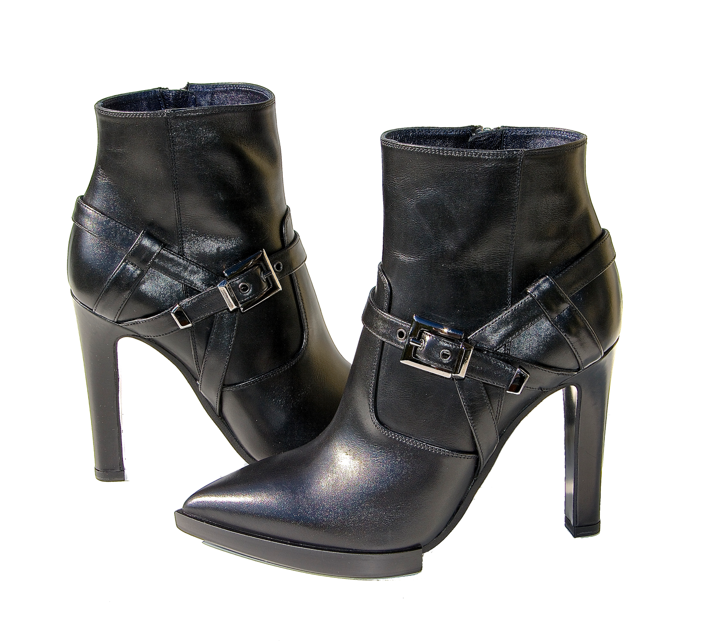 High heel Stiefeletten in schwarz