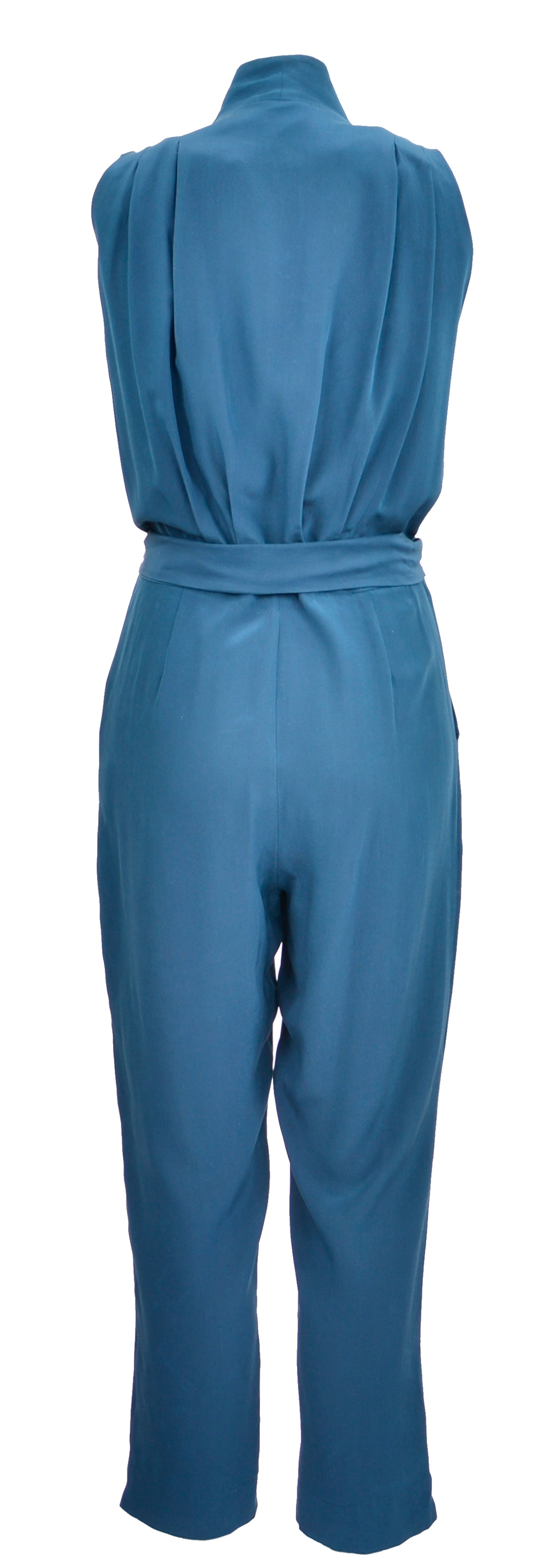 Navy Jumpsuit Overall blau in Seide