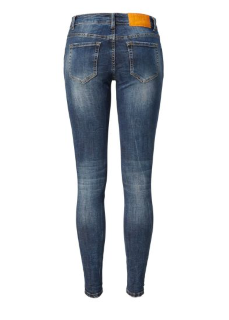 Miss Goodlife Jeans blue patches spring