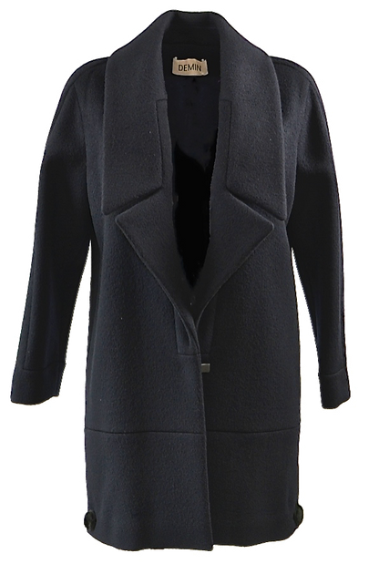 Oversize Mantel in schwarz