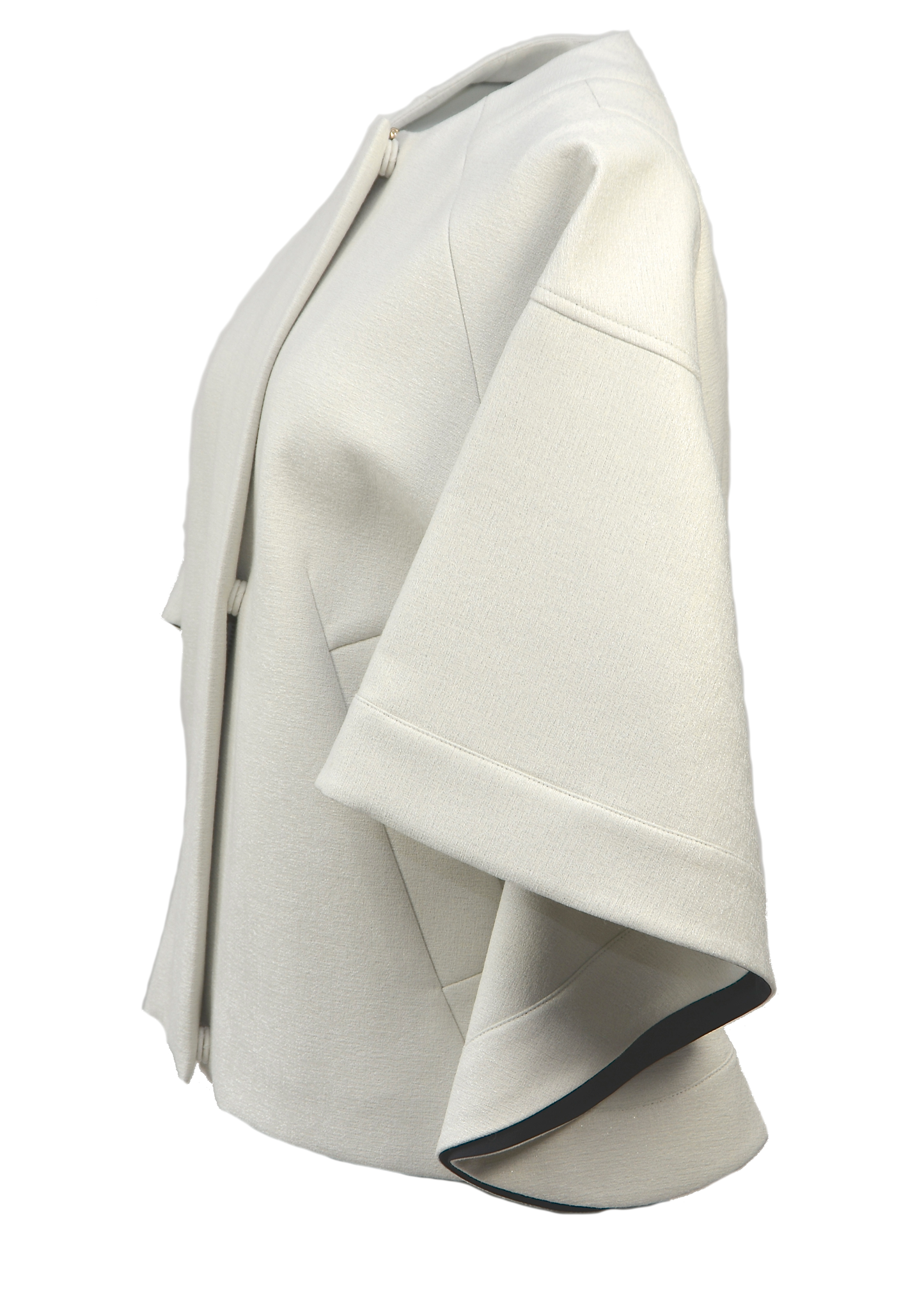 Eleganter Cape Coat in weiß