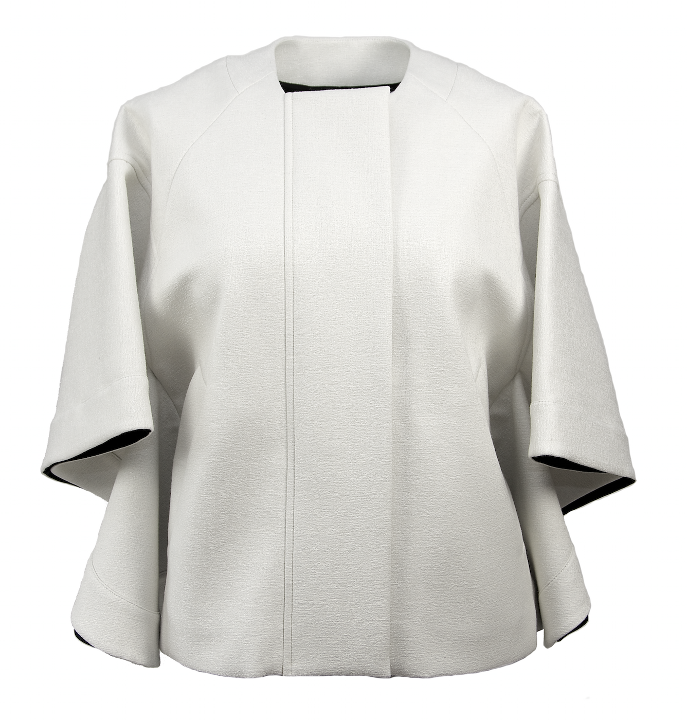 Eleganter Cape Coat in weiß